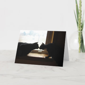 Miezekatze-Kuss-Anmerkungskarte Karte