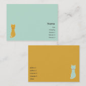 Miezekatze - mollig visitenkarte (Vorne/Hinten)