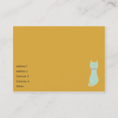 Miezekatze - mollig visitenkarte (Rückseite)