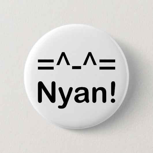 Miezekatze Nyan Knopf Button (Vorderseite)