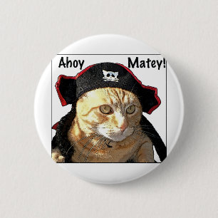 Miezekatze-Pirat Button