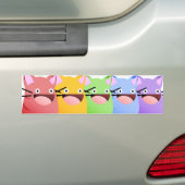 Miezekatze-Schlag-Regenbogen-Aufkleber Autoaufkleber (Auf Auto)