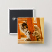 Miezekatze unter Stuhl Button (Vorne & Hinten)