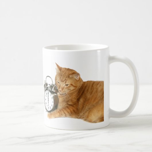 Miezekatze wachen auf kaffeetasse (Rechts)