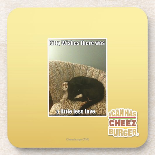 Miezekatze-Wünsche Getränkeuntersetzer (Vorderseite)