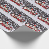 Miezekatzecarolers-Packpapier Geschenkpapier (Ecke)