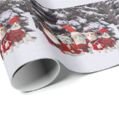Miezekatzecarolers-Packpapier Geschenkpapier (Rolleneckpunkt)