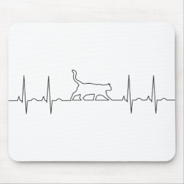 Miezekatzeherzschlag Mousepad