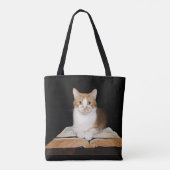 Miezekatzekatze mit Büchern Tasche (Rückseite)