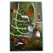 Miezekatzekatze Weihnachten Mittlere Geschenktüte (Vorderseite)