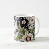 MiezekatzeScull und Luna-Motte Kaffeetasse (VorderseiteRechts)