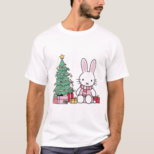 Miffy on Christmas Morning  T-Shirt (Vorderseite)