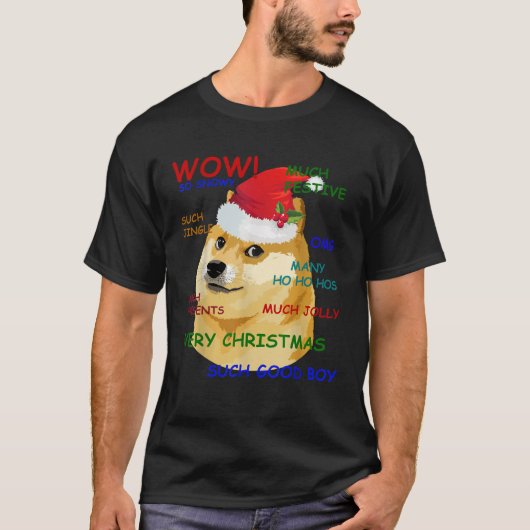 Miftees Christmas Tees Christmas Doge Funny Such W (Vorderseite)