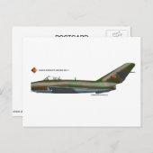 MiG17 Fresco Postkarte (Vorne/Hinten)