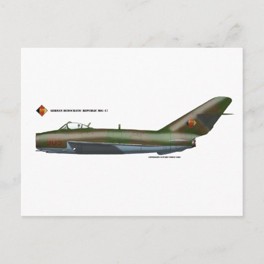 MiG17 Fresco Postkarte (Vorderseite)