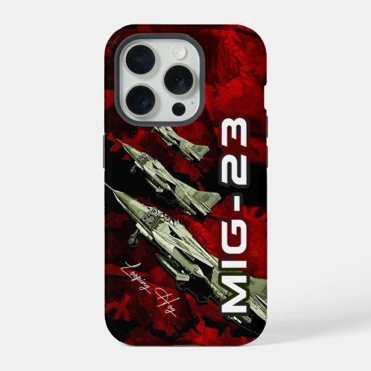 mig23 Gewerkschaft Kampfflugzeug-Handy-Fall iPhone Hülle (Rückseite)