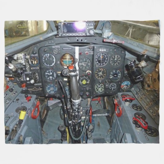 MIG 17 COCKPIT FLEECEDECKE (Vorderseite (Horizontal))
