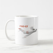 MiG-17 sowjetischer Jet-Kämpfer Kaffeetasse (Links)