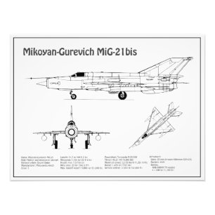 MiG-21 bis - Flugzeugkonzepte BD Fotodruck