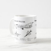 MiG-21 bis - Flugzeugkonzepte BD Kaffeetasse (Vorderseite Links)