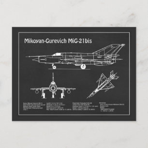 MiG-21 bis - Flugzeugkonzepte PD Postkarte