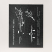 MiG-21 bis - Flugzeugkonzepte PD Puzzle (Vertikal)