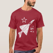 Mig-21 Fishbed Russe-Düsenjäger T-Shirt (Vorderseite)