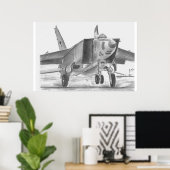 MiG 25 Foxbat Poster (Heimbüro)