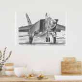 MiG 25 Foxbat Poster (Küche)