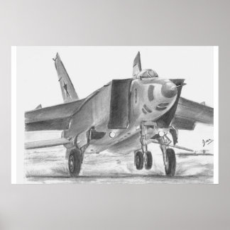 MiG 25 Foxbat Poster