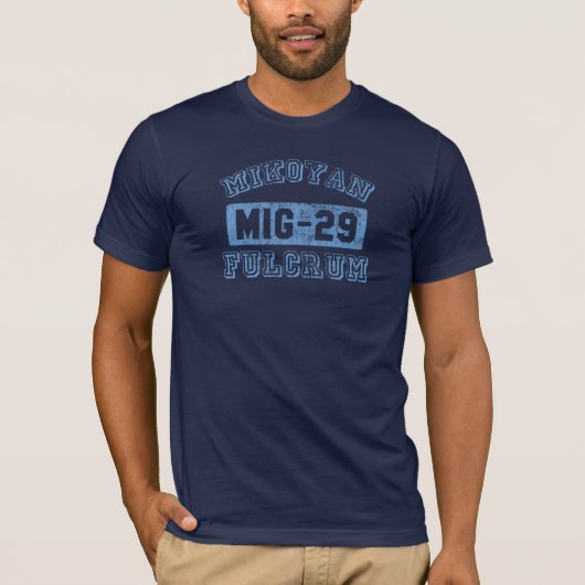 MIG-29 Drehpunkt - BLAU T-Shirt (Vorderseite)