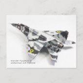 Mig-29 Fulcrum C Ukrainische Luftstreitkräfte Postkarte (Vorderseite)