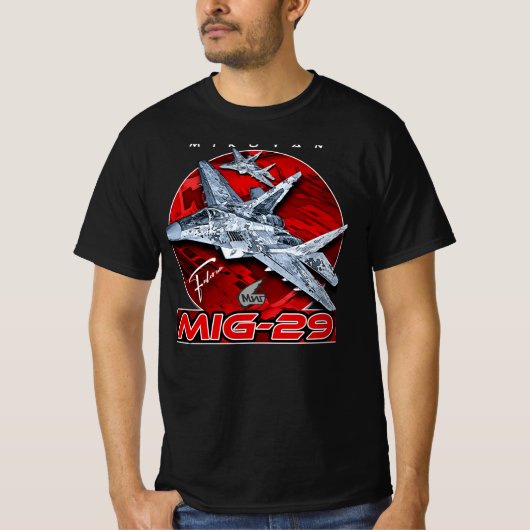 MIG-29 Luftwaffenkämpfer der sowjetischen Gewerksc T-Shirt (Vorderseite)