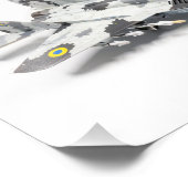 Mig-29 ukrainische Luftwaffe Fotodruck (Ecke)