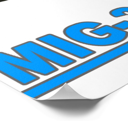 MiG-31 Foxhound Print Poster (Ecke)