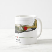 MiG-3 kämpft von Stalingrado - 1942 Kaffeetasse (VorderseiteRechts)