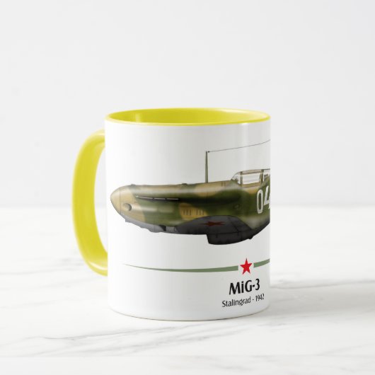 MiG-3 kämpft von Stalingrado - 1942 Tasse (Vorderseite Links)