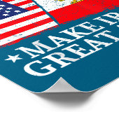 Miga Make Iran Great Again Illustration Poster (Ecke)