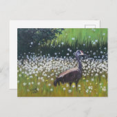 Migating Sandhill Cranes Postkarte (Vorne/Hinten)