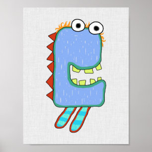Miggy Monster Poster