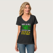 Might As Well Sleep Under The Tree  Christmas Paja T-Shirt (Vorderseite Vollansicht)