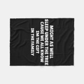 Might As Well Sleep Under The Tree Favorite Child Fleecedecke (Vorderseite (Horizontal))