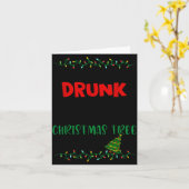 Might Get Drunk And Put Up My Christmas Tree Later Karte (Gelbe Blume)