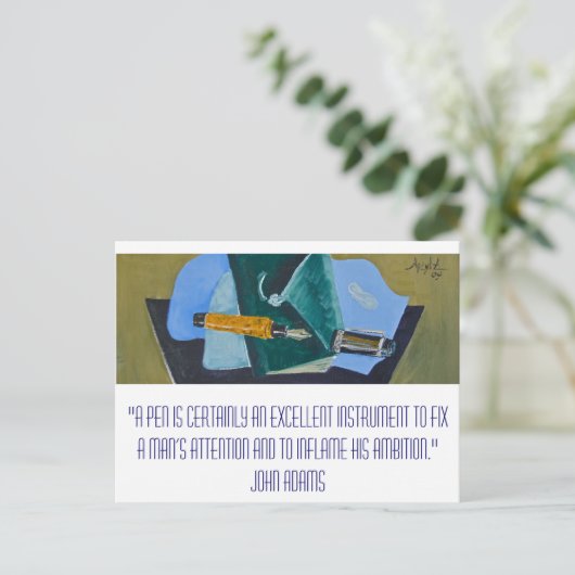 Mightier als das Schwert Postkarte (Stehend Vorderseite)