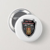 Mighty 18. Field Artillery Brigade Im Flugzeug Button (Vorne & Hinten)