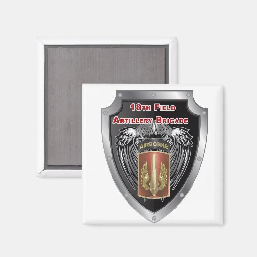 Mighty 18. Field Artillery Brigade Im Flugzeug Magnet (Vorderseite/Rückseite)