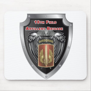 Mighty 18. Field Artillery Brigade Im Flugzeug Mousepad
