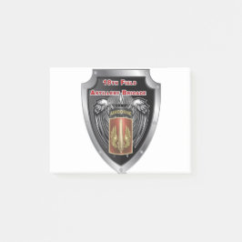 Mighty 18. Field Artillery Brigade Im Flugzeug Post-it Klebezettel