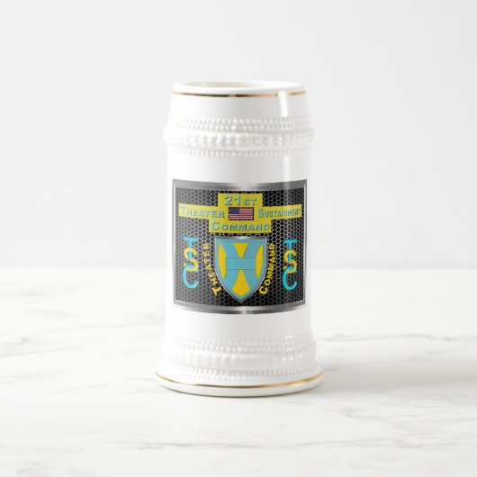 Mighty 21. Theater Sustainment Command Bierglas (Mittel)