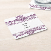 Mighty, 3,5 Zoll x 2,5" Visitenkarte Rechteckiger Pappuntersetzer (angewinkelt)